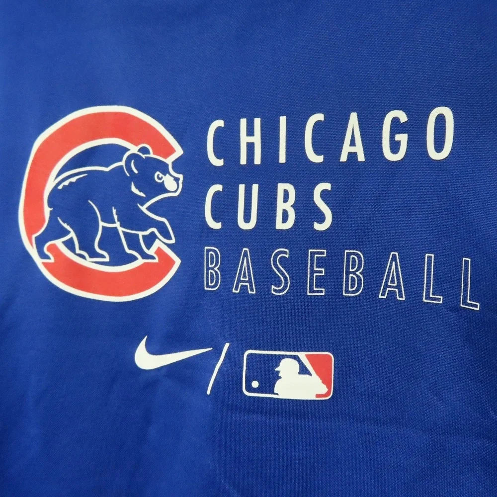 Nike Chicago Cubs‎ Hoodie Sweatshirt Womens Small Blue Long Sleeve Pullover NEW
